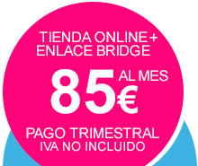 tienda online por solo 85 euros/mes