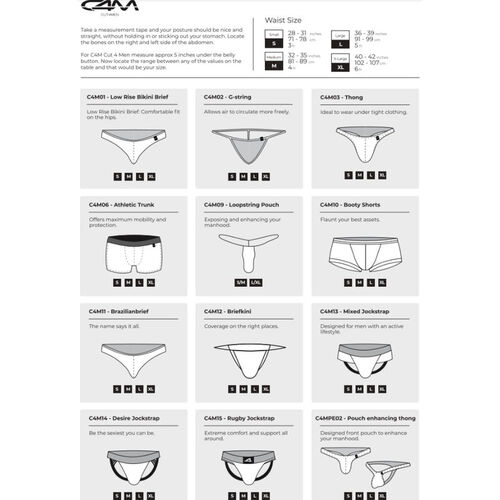 CUT4MEN - JOCKSTRAP DESIRE CUERO AZUL XL