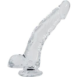 ALIVE - PÉNIS RÉALISTE D''ÉTALON TRANSPARENT 22 CM