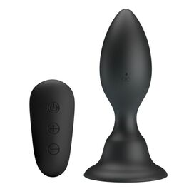 MR PLAY - KOREK ANALNY Z WIBRACJA CZARNYM PILOTEM