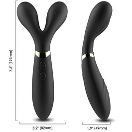 ARMONY - MASAZ I WIBRATOR Y-WAND PODWÓJNA GLOWICA CZARNY