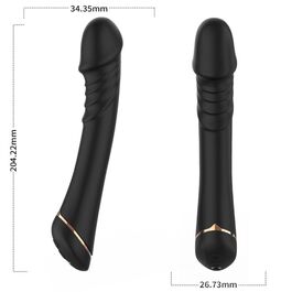 ARMONY - WIBRATOR DILDO SILIKONOWY CZARNY