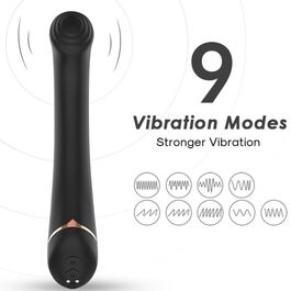 ARMONY - WIBRATOR Z FALT HEAD SILIKONOWY CZARNY