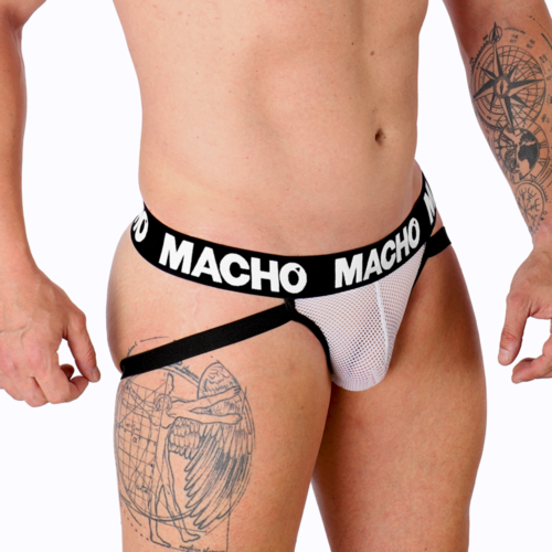 MACHO - MX26X1 JOCK REJILLA BLANCO M