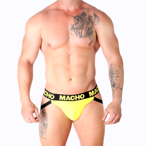 MACHO - MX25A JOCK AMARILLO LYCRA M