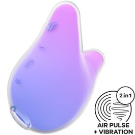 SATISFYER - MERMAID VIBES STYMULATOR I WIBRATOR FIOLETOWY I RÓZOWY