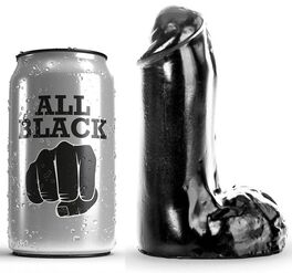 ALL BLACK - REALISTYCZNE DILDO 13 CM