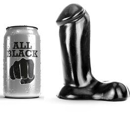 ALL BLACK - REALISTYCZNE DILDO 14 CM