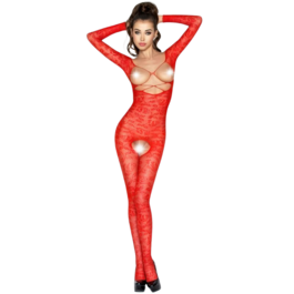 PASSION - WOMAN BS031 CZERWONE BODYSTOCKING JEDEN ROZMIAR