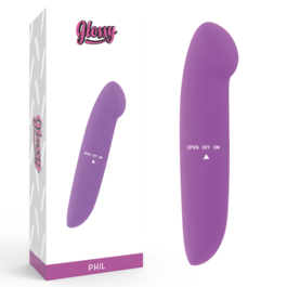 GLOSSY - WIBRATOR PHIL FIOLETOWY