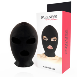 DARKNESS - MASKA UKLADANIA BDSM NA USTA I OCZY CZARNA