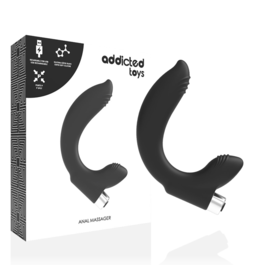 ADDICTED TOYS - MASAZER PROSTATY LADOWANY MODEL 7 - CZARNY