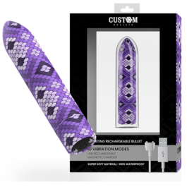 CUSTOM BULLETS - LADOWANY SNAKE FIOLETOWY POCISK MAGNETYCZNY 10 INTENSYWNOSCI