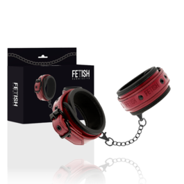 FETISH SUBMISSIVE DARK ROOM - WEGANSKIE SKORZANE KANDJUTY Z NEOPRENOWA PODSZEWKA