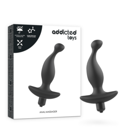 ADDICTED TOYS - MASAZER ANALNY CZARNY WIBRUJACY MODEL 1