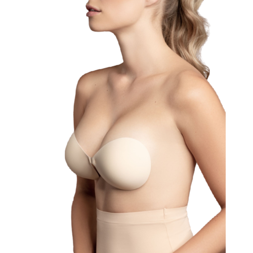 BYE-BRA - SUJETADOR INVISIBLE BEIGE COPA C