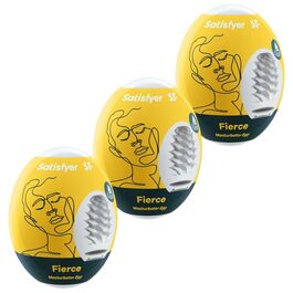 SATISFYER - 3 JAJKA MASTURBATORA FIERCE