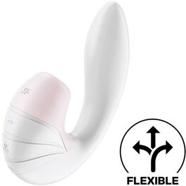 SATISFYER - SUPERNOVA AIR PULSE STYMULATOR I WIBRUJACY BIALY