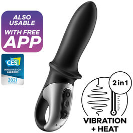 SATISFYER - APLIKACJA WIBRATOR ANALNY HOT PASSION CZARNA