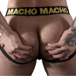 MACHO - MX25AC JOCK COURO AMARELO L