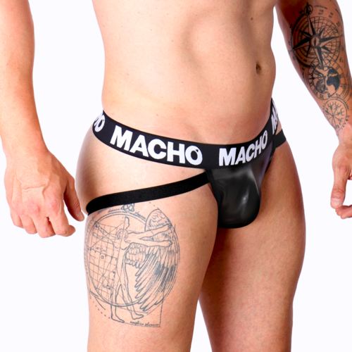 MACHO - MX25NC JOCK CUERO NEGRO xl