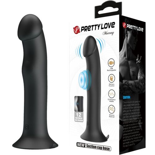 PRETTY LOVE - MURRAY VIBRADOR Y ONDAS ESTIMULADORAS DE CLÍTORIS NEGRO