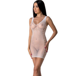 PASSION - BS097 BIALY BODYSTOCKING JEDEN ROZMIAR