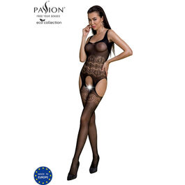 PASSION - ECO COLLECTION BODYSTOCKING ECO BS005 CZARNY