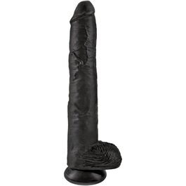 KING COCK - DILDO REALISTYCZNE Z KULKAMI 30,5 CM CZARNY